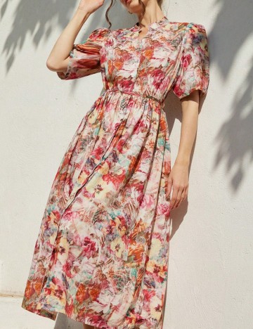 Rochie midi Shein, mix culori