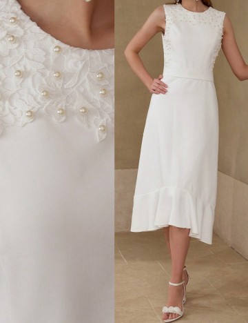 Rochie midi MOTF by Shein, alb