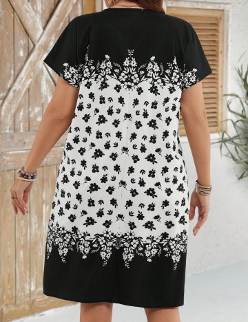 Rochie mini Shein Curve+, mix culori
