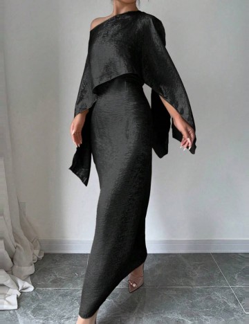 Set Rochie și Cardigan Shein, negru