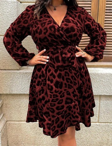 Rochie mini Shein Curve+, mix culori