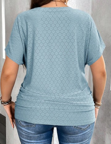 Tricou Shein Curve+, albastru