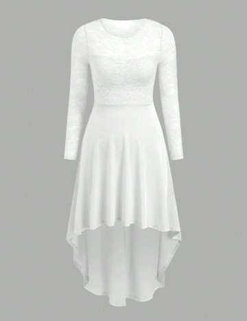 Rochie midi Shein Curve+, alb