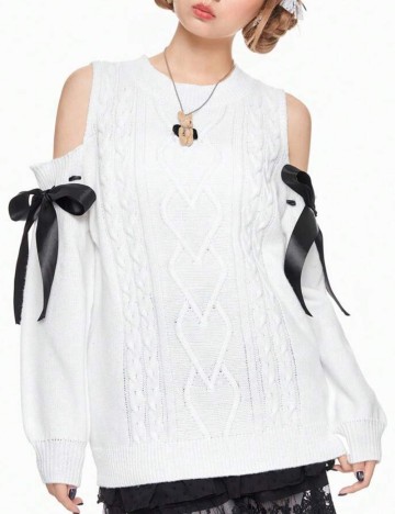 Bluză Romwe by Shein, alb
