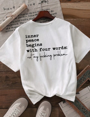 Tricou Shein, alb