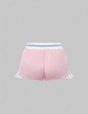 Pantaloni scurți Romwe by Shein, roz