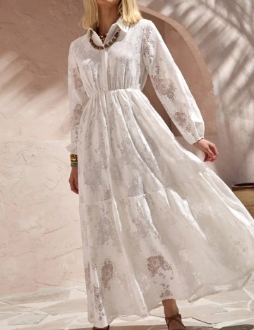 Rochie midi Shein, alb