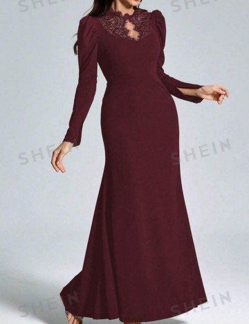 Rochie maxi Shein, vișiniu