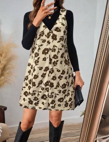 Rochie mini Shein, crem