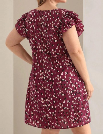 Rochie mini Shein Curve+, vișiniu
