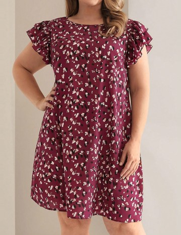 Rochie mini Shein Curve+, vișiniu