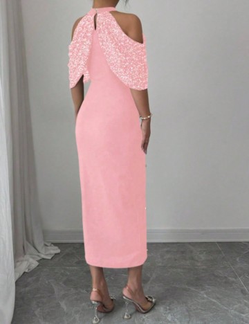 Rochie midi Shein, roz