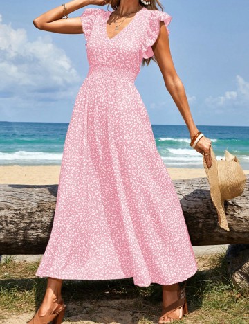 Rochie midi Shein, mix culori