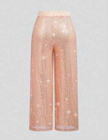Pantaloni Shein Curve+, roz