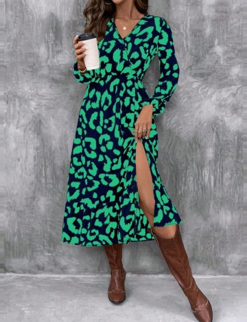 Rochie midi Shein, mix culori