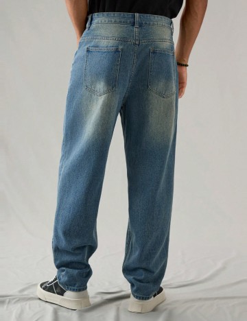 Jeans MANFINITY by Shein, albastru