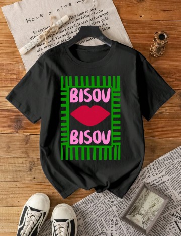 Tricou Shein Curve+, negru