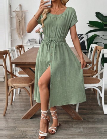 Rochie midi Shein, verde