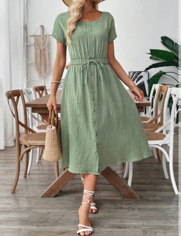 Rochie midi Shein, verde