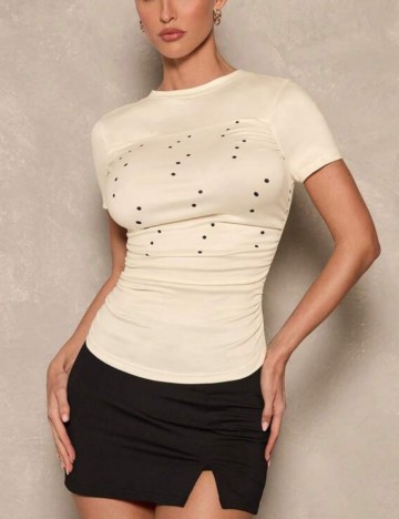Tricou Shein, crem