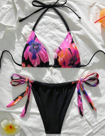 Costum de baie Shein, mix culori