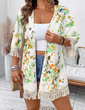 Cardigan Shein Curve+, mix culori