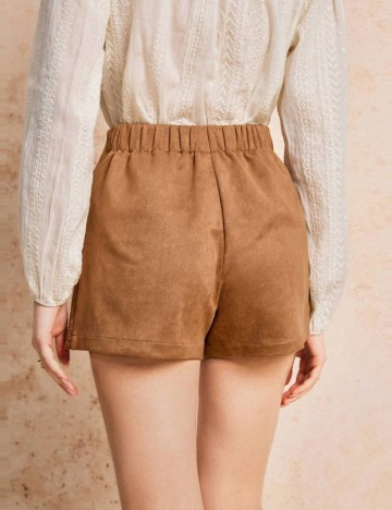 Pantaloni scurți Shein, maro