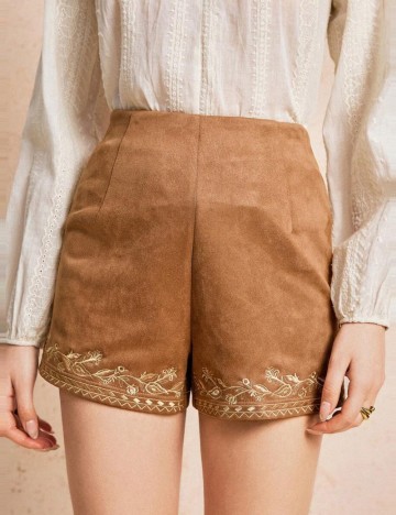 Pantaloni scurți Shein, maro