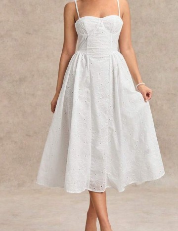 Rochie midi Shein, alb