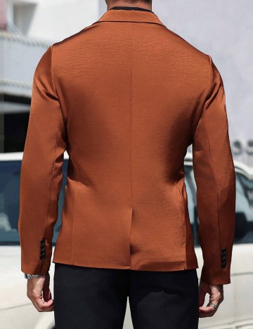 Sacou MANFINITY by Shein, cărămiziu