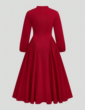 Rochie maxi Shein Curve+, roșu
