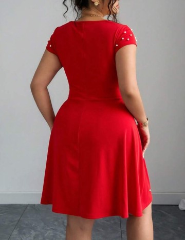 Rochie mini Shein Curve+, roșu