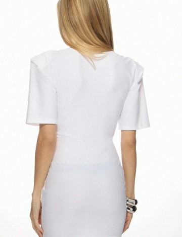 Rochie mini Missguided by Shein, alb