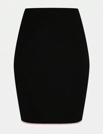 Fustă mini Shein Curve+, negru