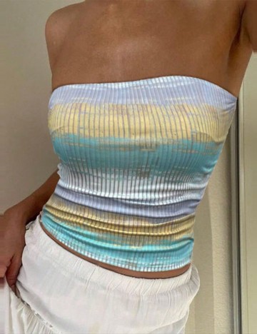 Top Shein Curve+, mix culori