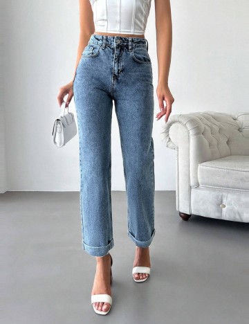 Jeans Shein, albastru