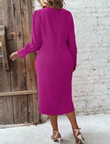 Rochie midi Shein Curve+, roz