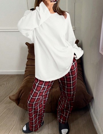 Compleu pijamale DAZY by Shein, mix culori