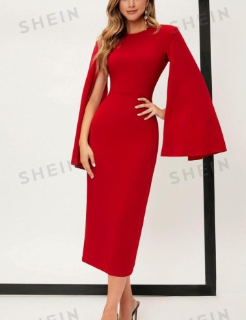 Rochie midi Shein, roșu