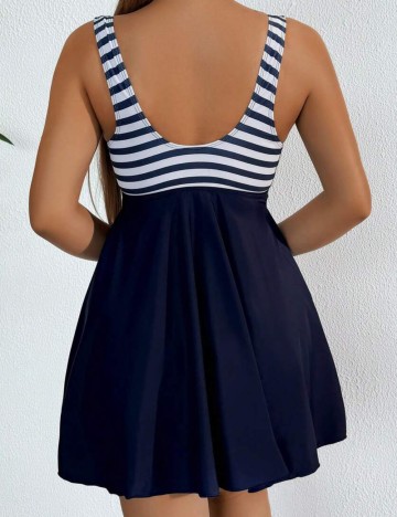 Costum de baie tip rochie Shein, mix culori