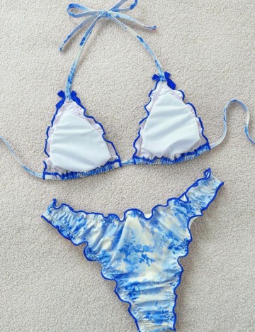 Costum de baie Shein, mix culori