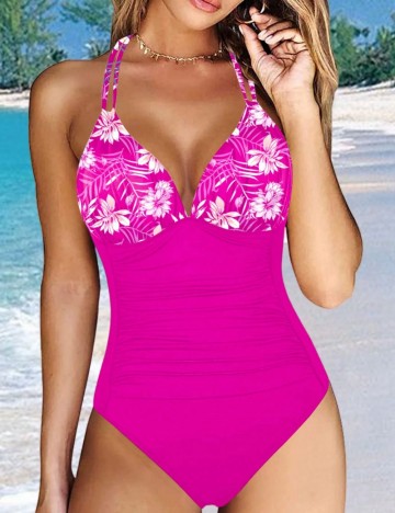 Costum de baie întreg Shein, roz