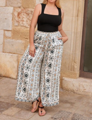 Pantaloni Shein Curve+, mix culori