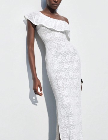 Rochie midi Shein, alb