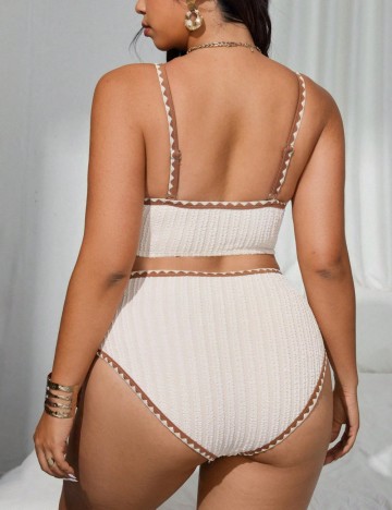 Costum de baie Shein Curve+, mix culori