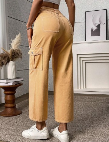 Jeans Shein, portocaliu