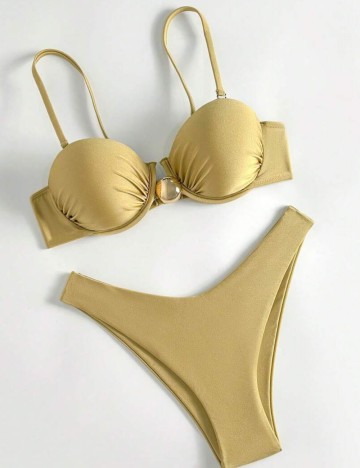 Costum de baie Shein, auriu