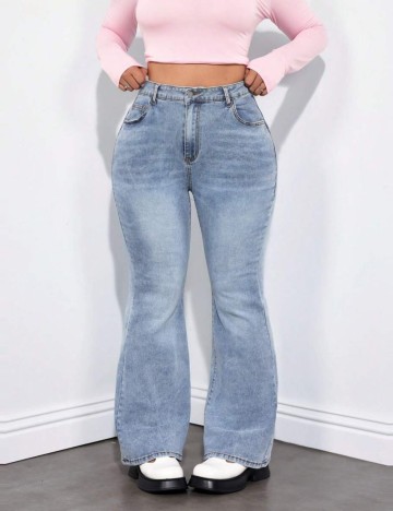 Jeans Shein Curve+, albastru