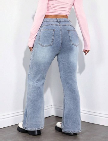 Jeans Shein Curve+, albastru