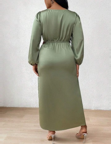 Rochie maxi Shein Curve+, verde